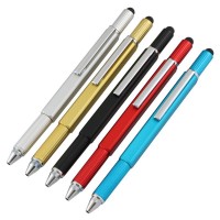 7 In 1 5 Colors Multitoollti Tool Pen Screw Driver Ruler Pen With Spirit Level