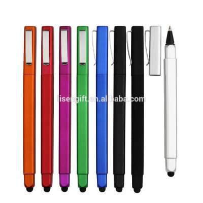 High quality plastic rubber square shape stylus pen for hotel