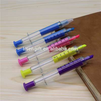 Hypodermic Syringe Shape Promotional Highlighter