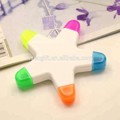 Promotional star shape highlighter for children gift