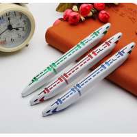 factory flat plastic disposable led seven train color light pen