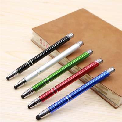 Promotional Personalized Advertising Custom Logo Stylus Aluminum ballpoint Pen